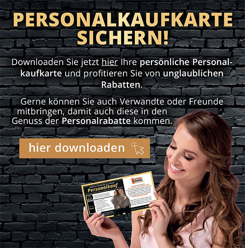 Jetzt Personalkaufkarte sichern!