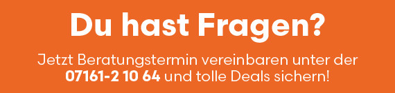 Du hast Fragen? Jetzt Beratungstermin vereinbaren und tolle Deals sichern!