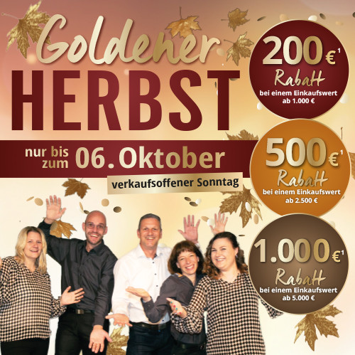 Goldener Herbst bei Möbel Strobel - Jetzt unschlagbare Rabatte sichern!