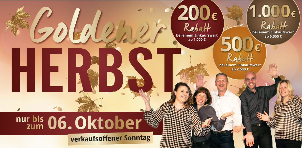 Goldener Herbst bei Möbel Strobel - Jetzt unschlagbare Rabatte sichern!