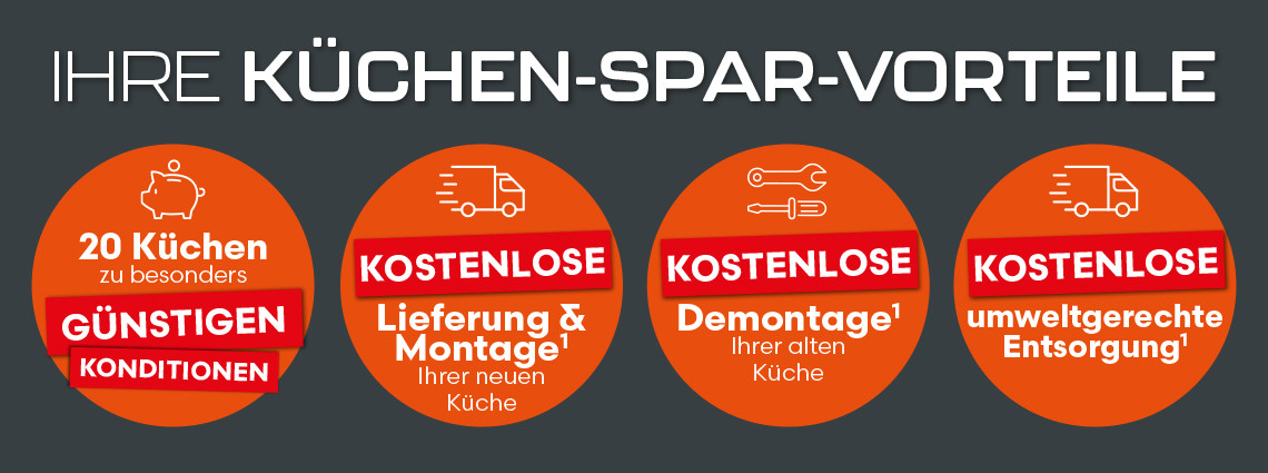Sichern Sie sich jetzt Ihre Küchen-Spar-Vorteile!