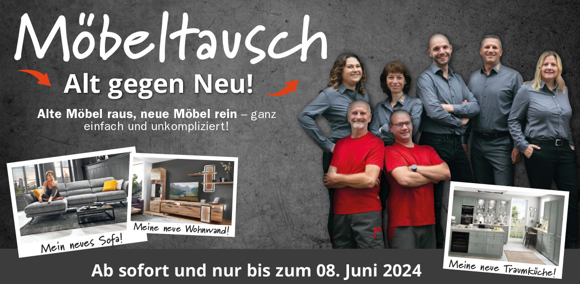 Möbeltausch-Aktion bei Möbel Strobel: Alt gegen Neu!