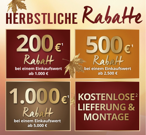 Herbstliche Rabatte beim goldenen Herbst bei Möbel Strobel in Göppingen! Jetzt Rabatte sichern und sparen!