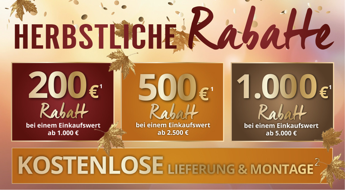 Herbstliche Rabatte beim goldenen Herbst bei Möbel Strobel in Göppingen! Jetzt Rabatte sichern und sparen!